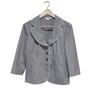 Bianca Nygard Women's Size 10 Petite 3/4 Sleeve Blazer